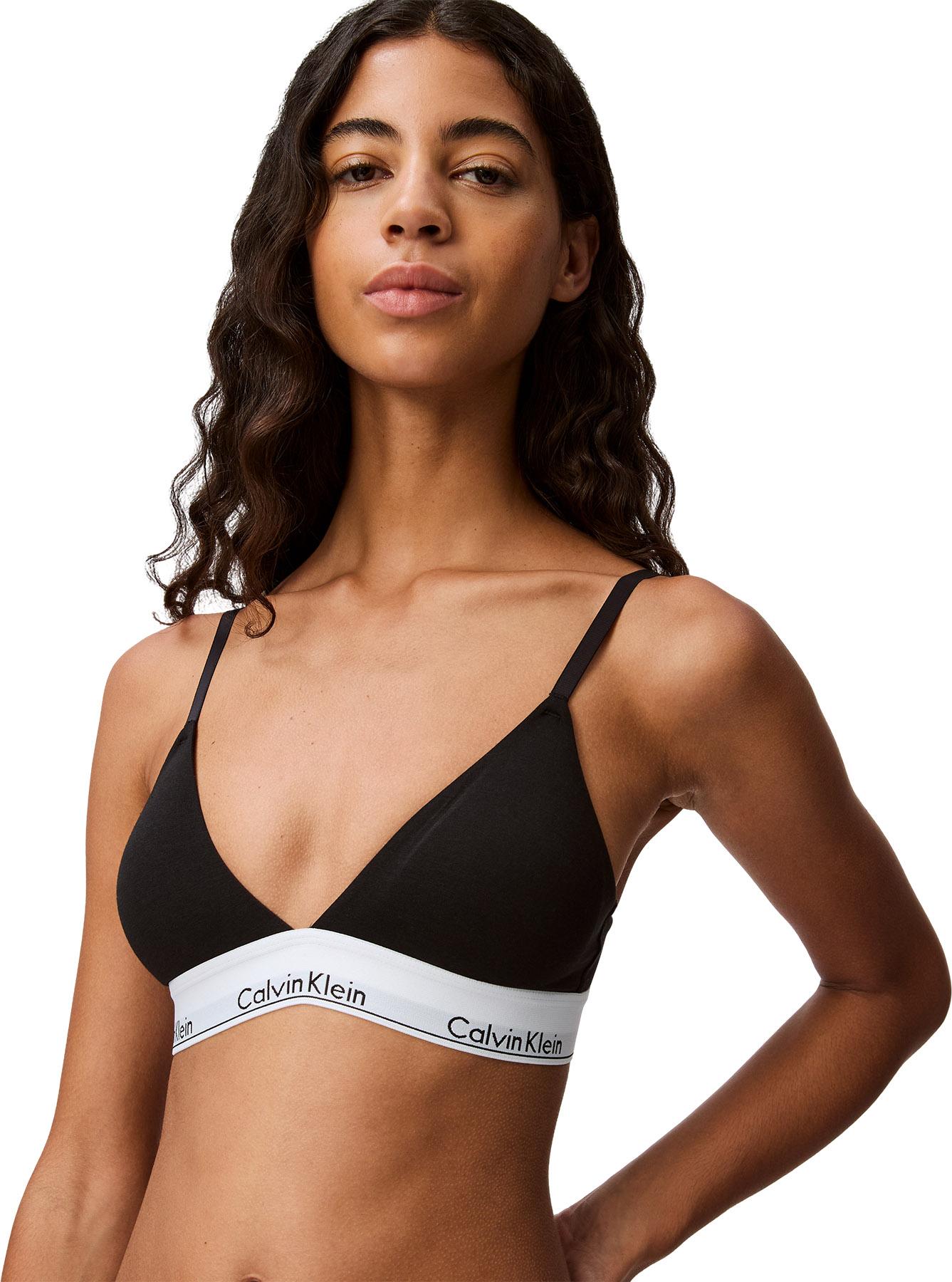 Product gallery image number 4 for product Modern Cotton Lightly Lined Triangle Bralette - Women's