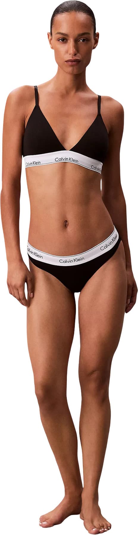 Product gallery image number 4 for product Icon Cotton Modal Lightly Lined Triangle Bralette - Women's