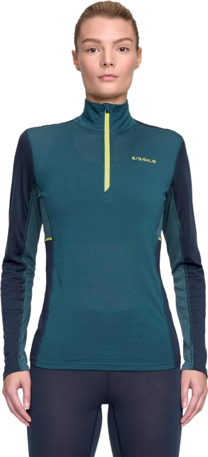 Numéro de l'image de la galerie de produits 2 pour le produit Couche de base à demi-glissière Performance Wool - Femme