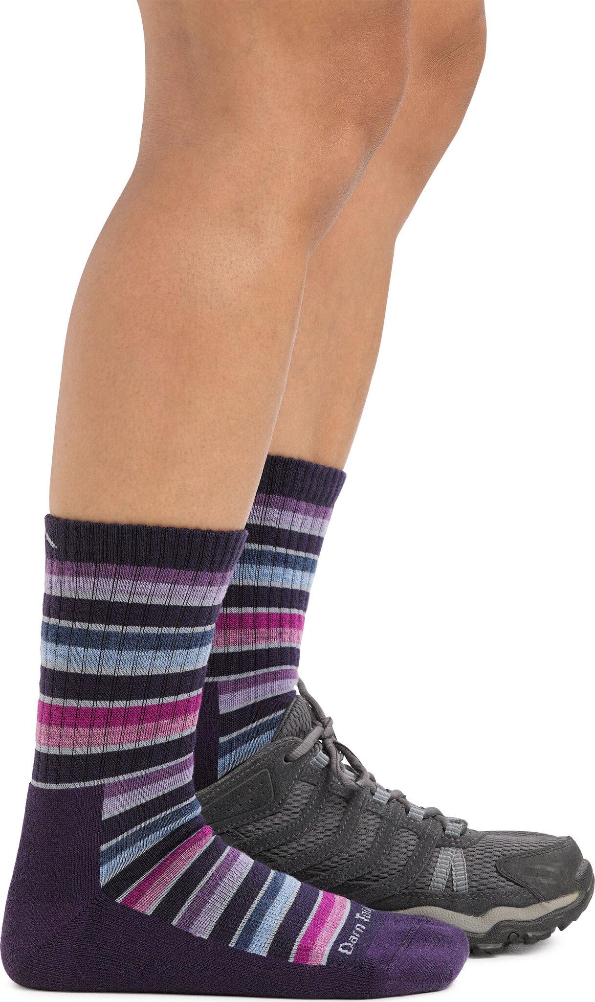 Product gallery image number 3 for product Decade Stripe Micro Crew Midweight with Cushion Socks - Women's