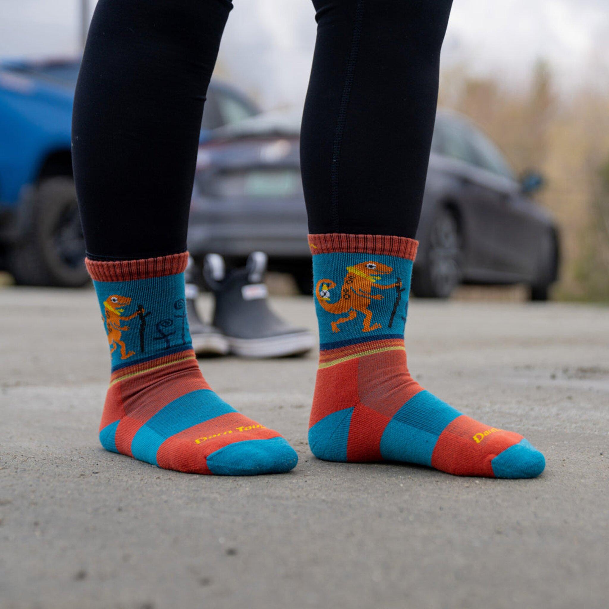 Product gallery image number 4 for product Sal Micro Crew Lightweight Hiking Socks - Kids