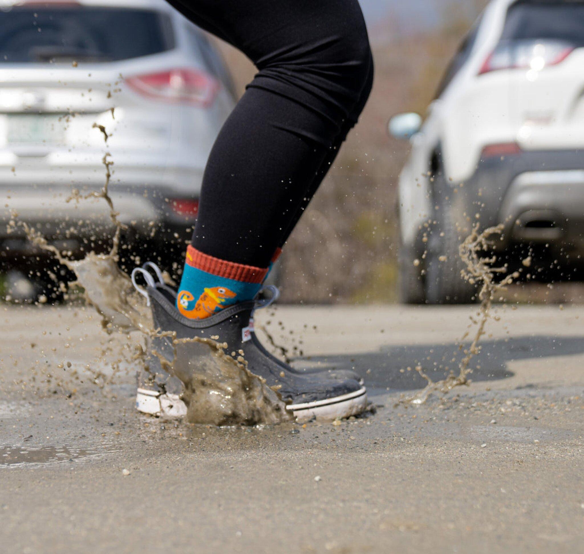 Product gallery image number 6 for product Sal Micro Crew Lightweight Hiking Socks - Kids