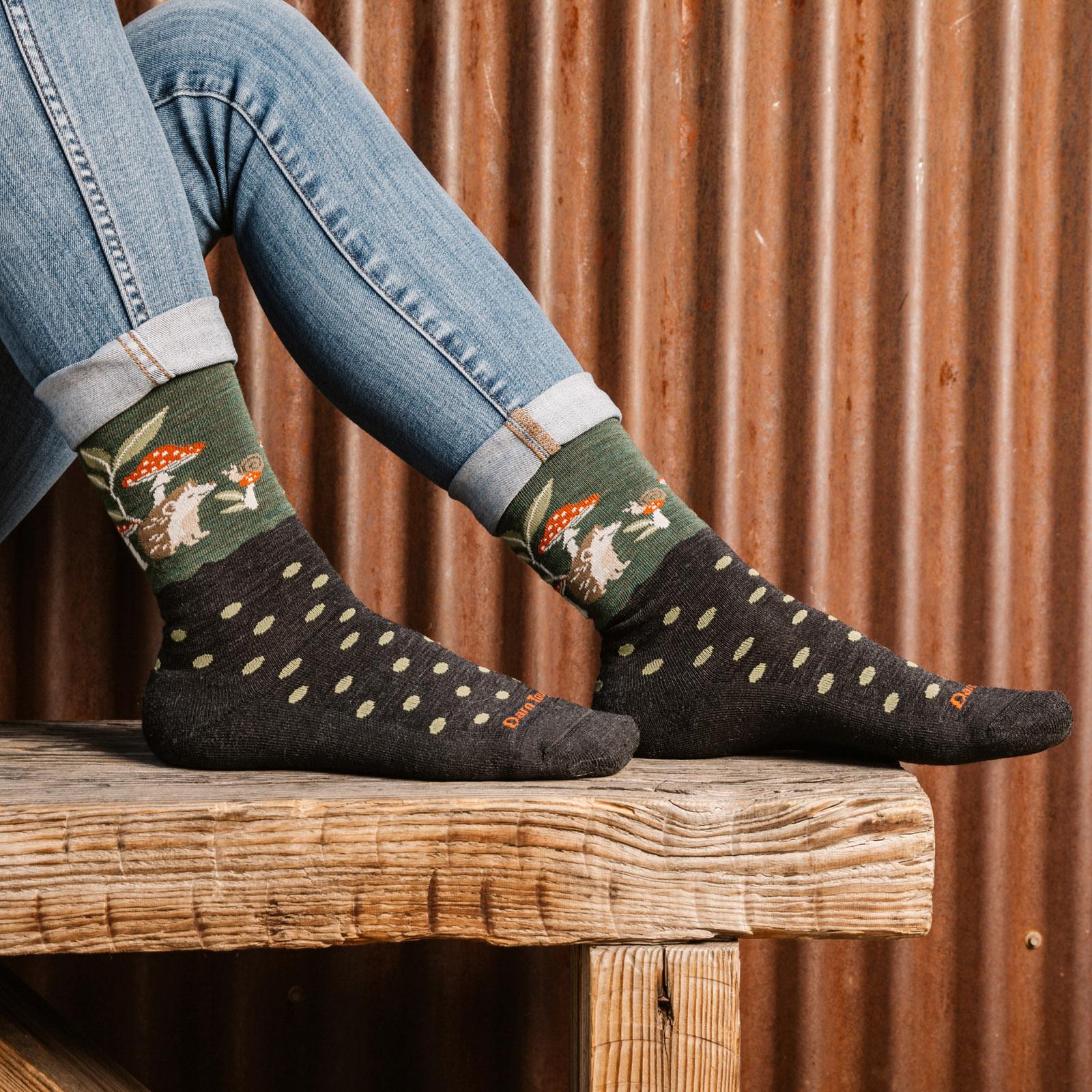 Product gallery image number 2 for product Wild Life Cushion Crew Lightweight Lifestyle Socks - Women's