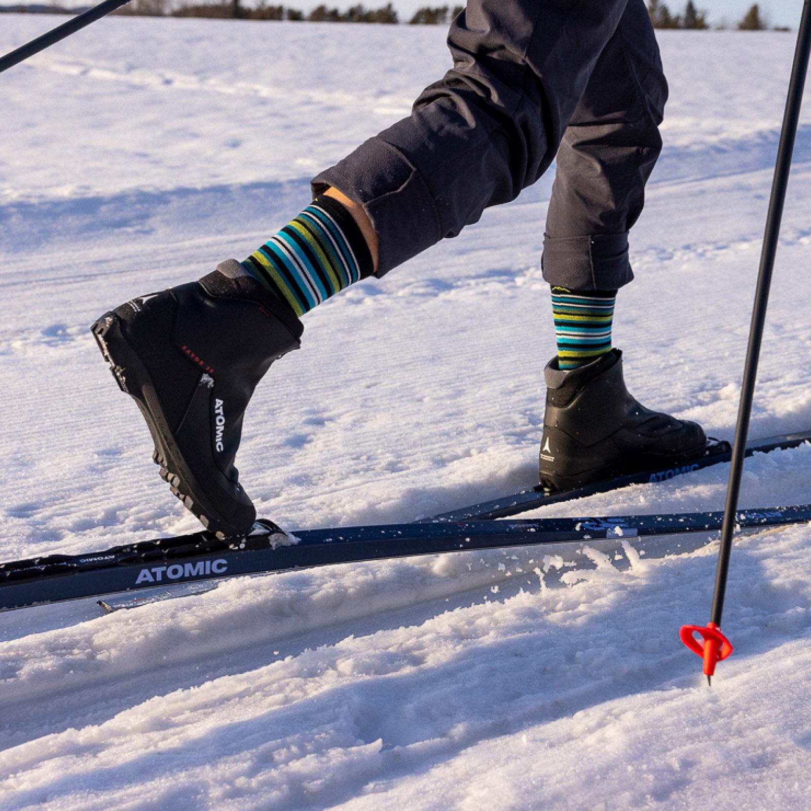 Product gallery image number 2 for product Oslo Nordic Boot Cushion Lightweight Ski and Snowboard Socks - Men's