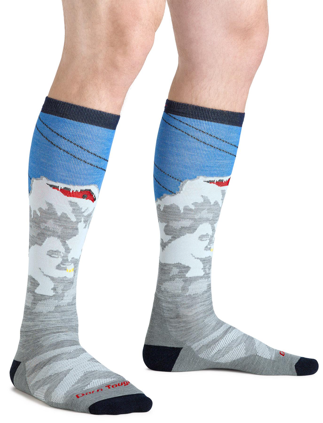 Product gallery image number 2 for product Heady Yeti Over-the-Calf Midweight Ski and Snowboard Socks - Men's