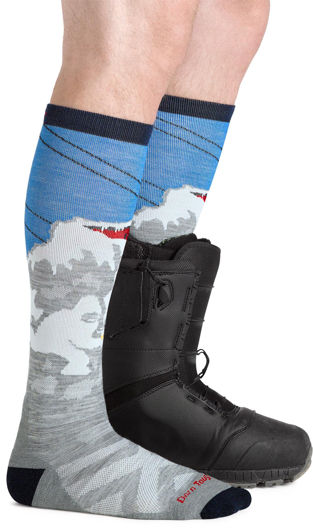 Product gallery image number 3 for product Heady Yeti Over-the-Calf Midweight Ski and Snowboard Socks - Men's