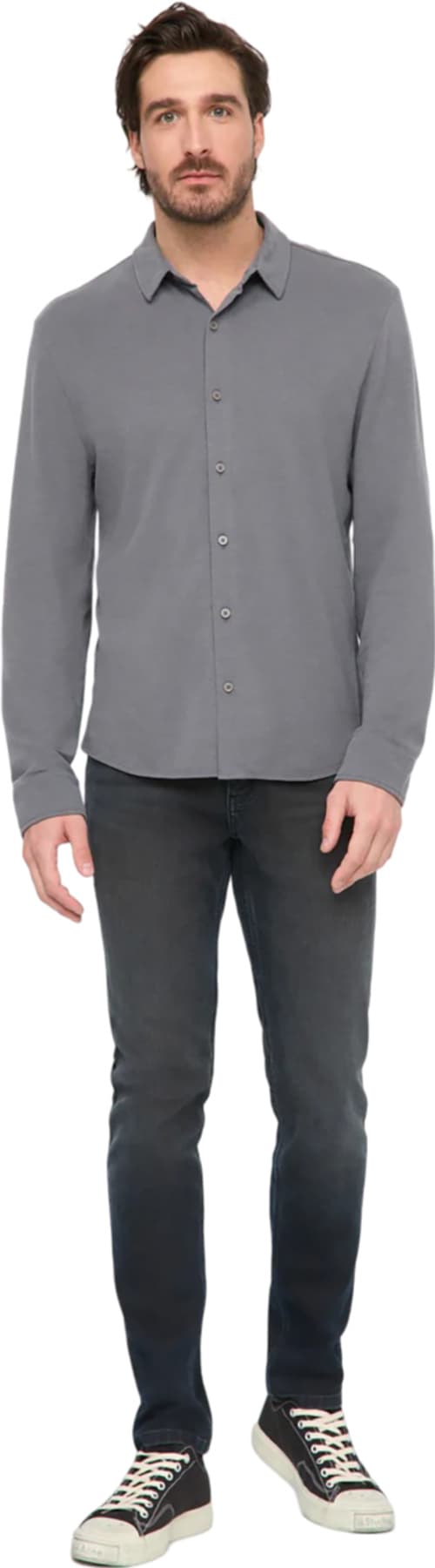 Product gallery image number 3 for product Air Flow Pique Knit Button Down Shirt - Men's