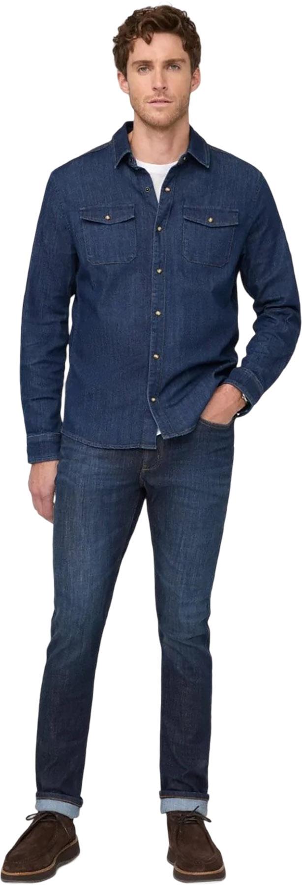 Product gallery image number 4 for product Performance Denim Lite Two-Pocket Shirt - Men's