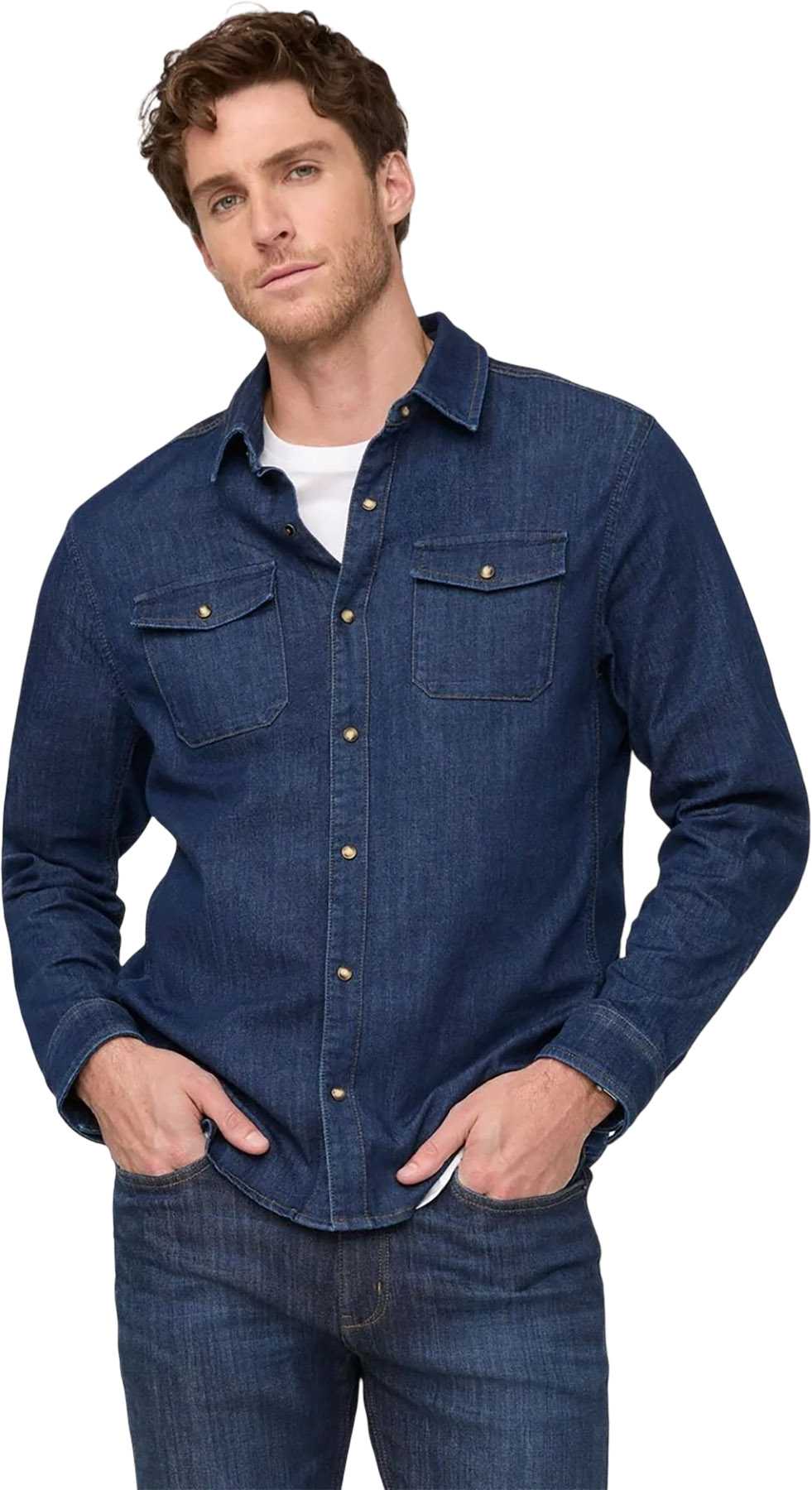 Product image for Performance Denim Lite Two-Pocket Shirt - Men's