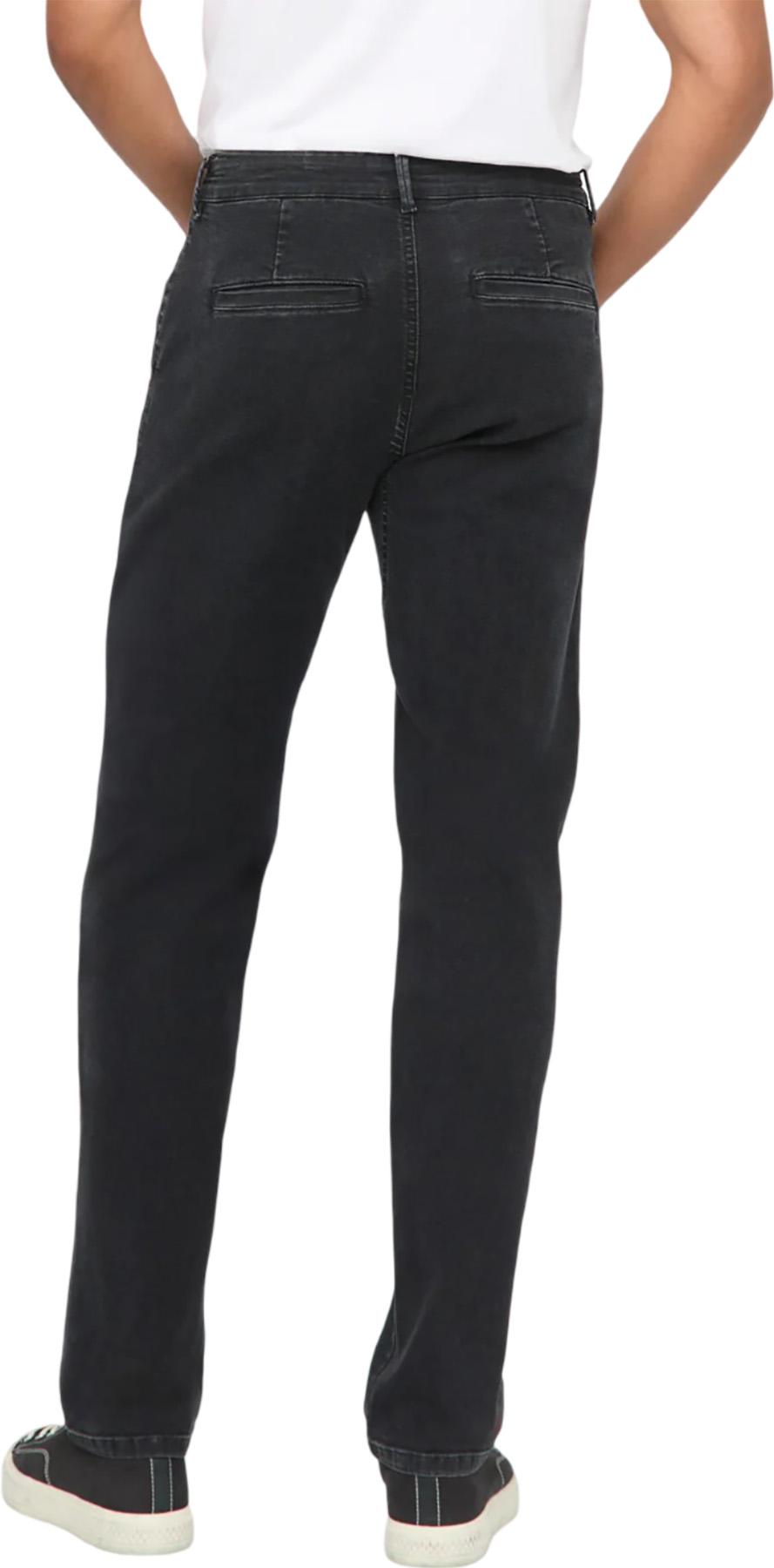 Numéro de l'image de la galerie de produits 2 pour le produit Pantalon chino droit coupe décontractée en toile extensible - Homme