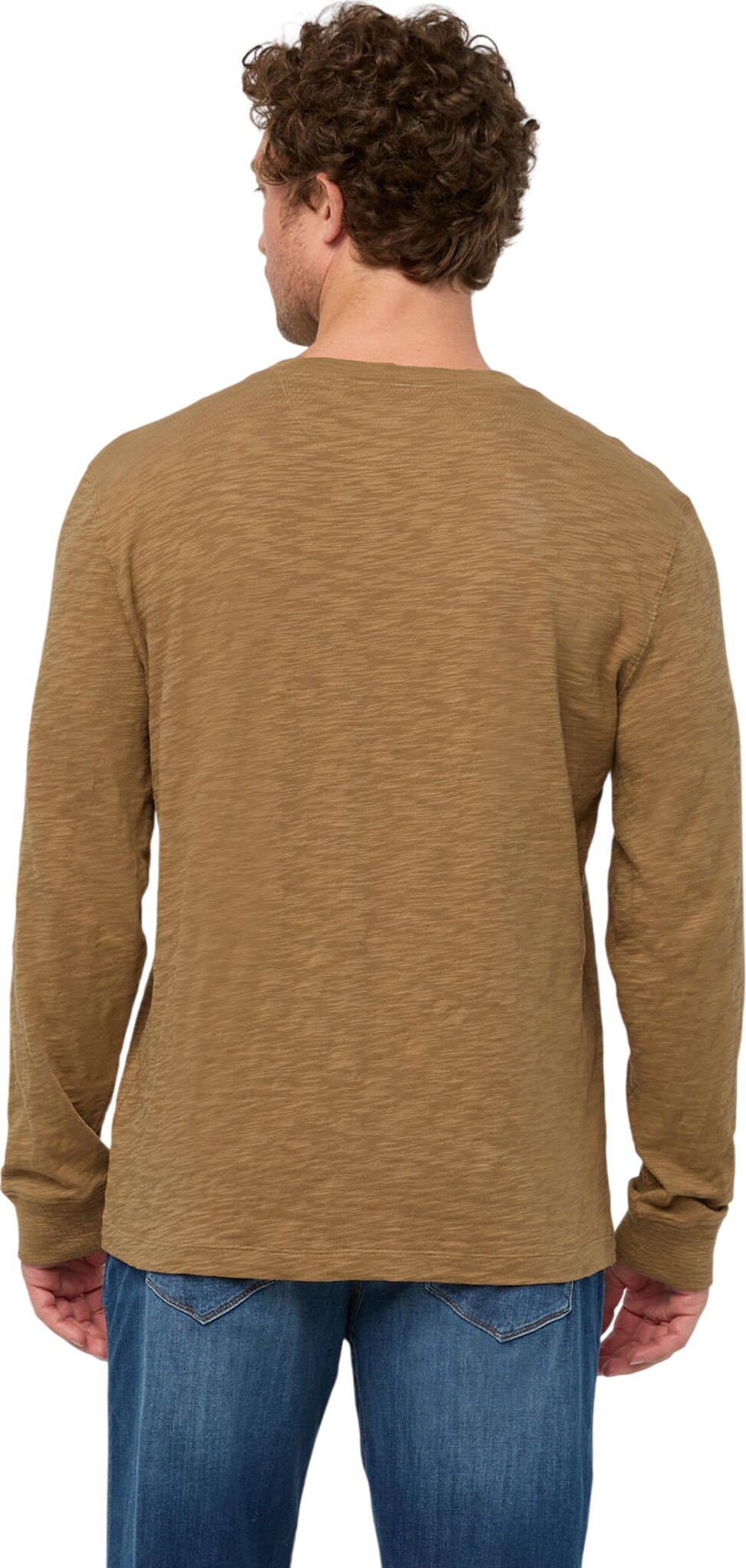 Numéro de l'image de la galerie de produits 3 pour le produit Chandail à manches longues à col boutonné en jersey mi-épais à fil flammé - Homme