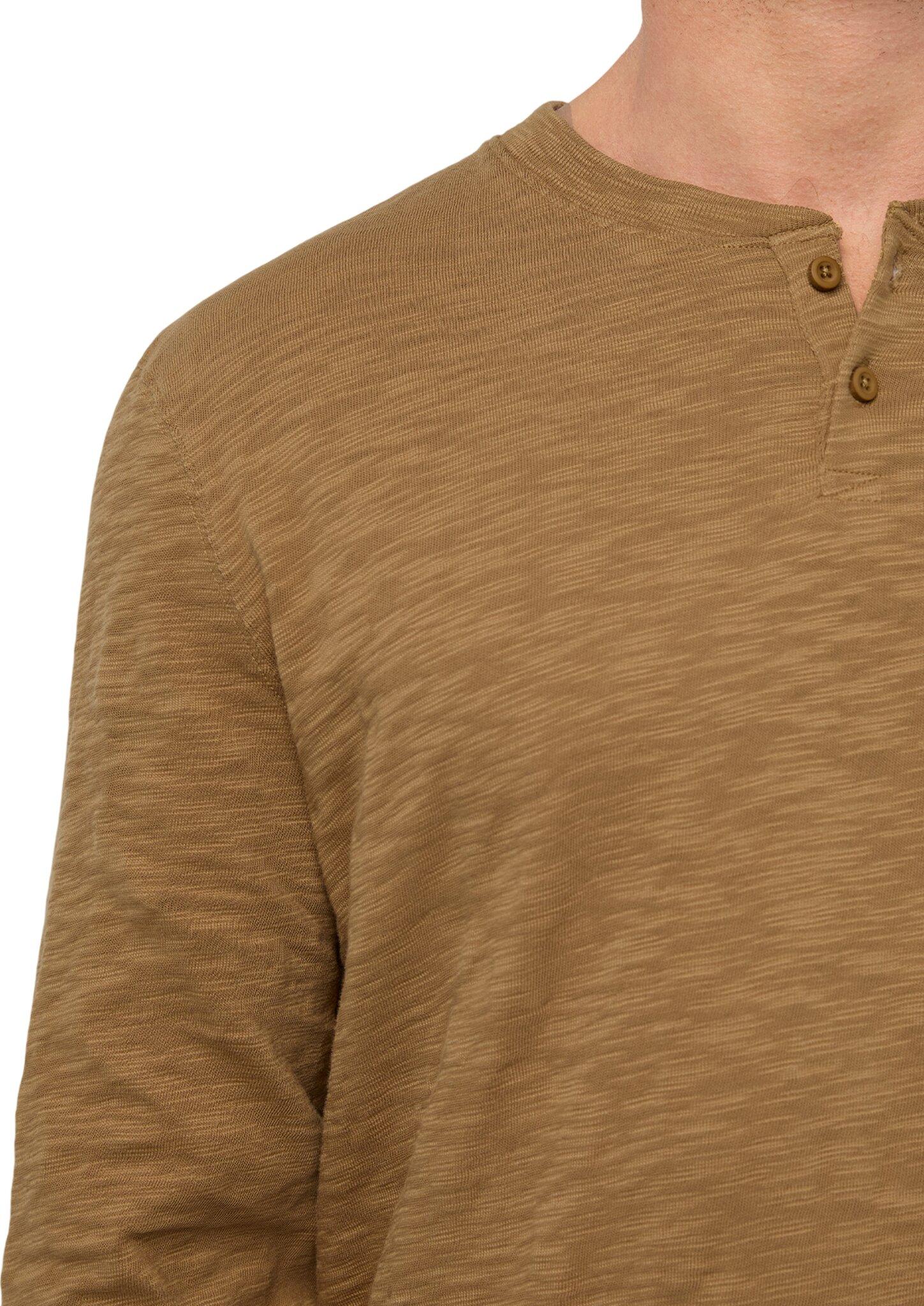 Numéro de l'image de la galerie de produits 5 pour le produit Chandail à manches longues à col boutonné en jersey mi-épais à fil flammé - Homme