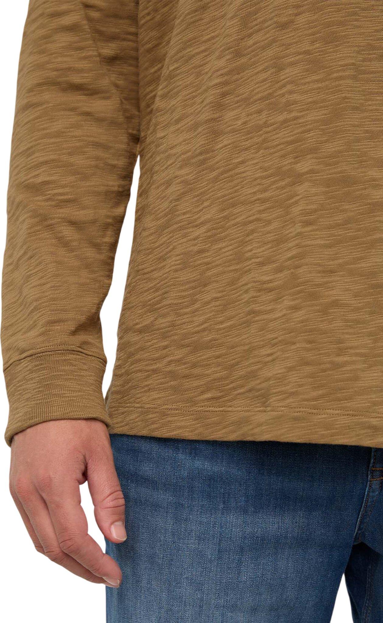 Numéro de l'image de la galerie de produits 7 pour le produit Chandail à manches longues à col boutonné en jersey mi-épais à fil flammé - Homme