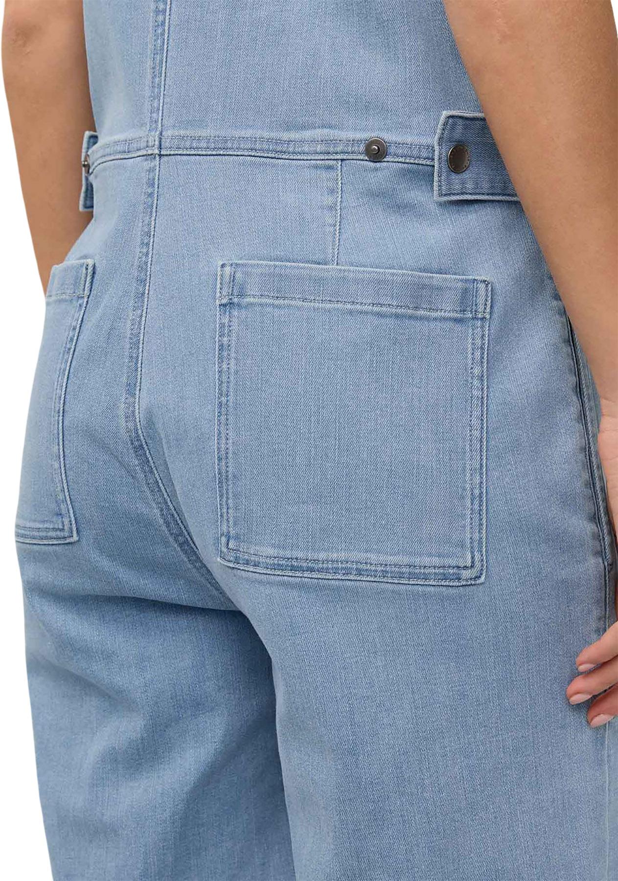 Product gallery image number 3 for product Performance Denim Short Sleeve Jumpsuit - Women's