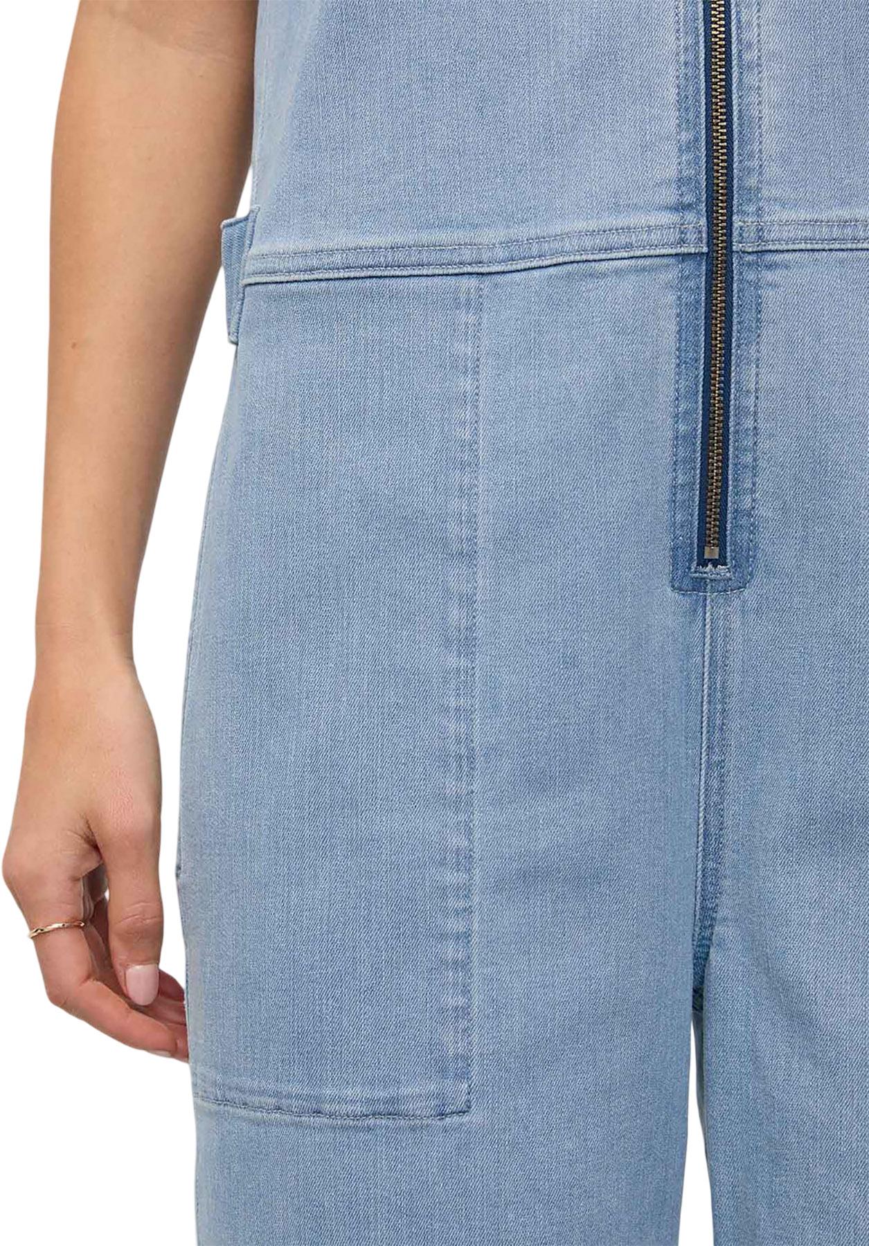 Product gallery image number 5 for product Performance Denim Short Sleeve Jumpsuit - Women's