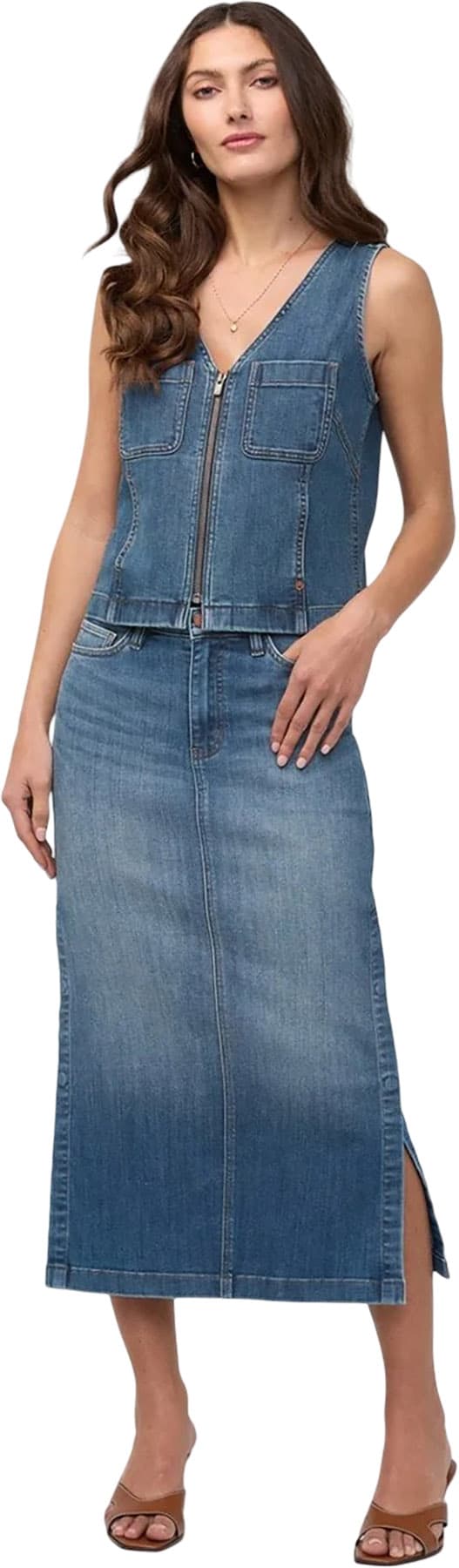 Numéro de l'image de la galerie de produits 6 pour le produit Veste à glissière avant Performance Denim - Femme