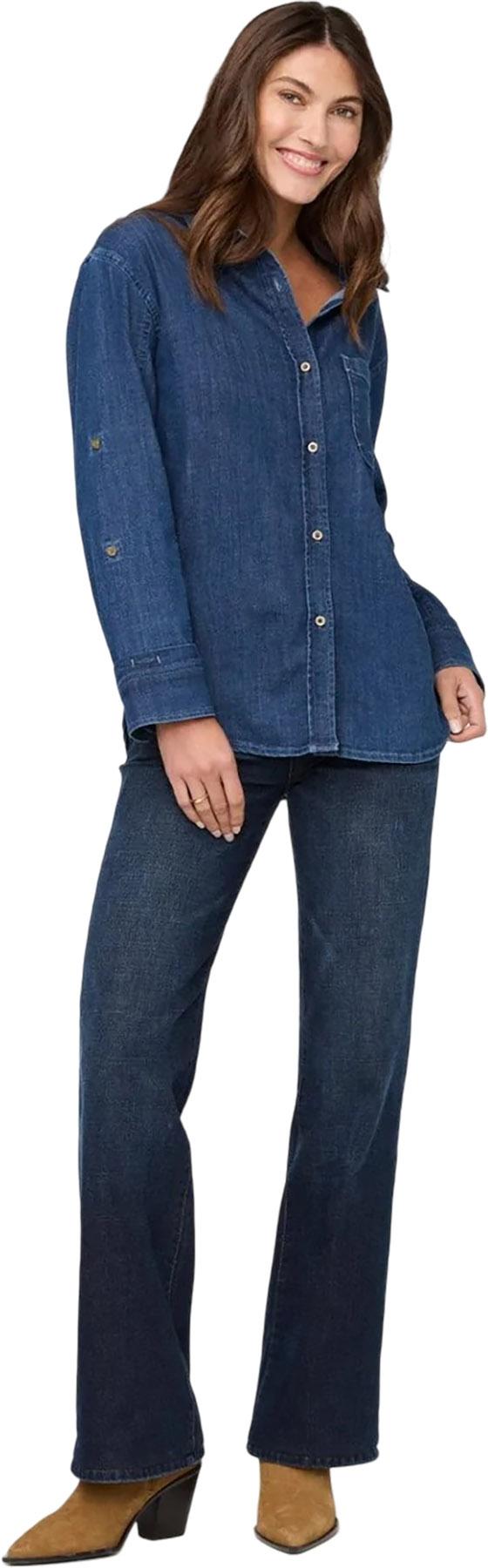 Numéro de l'image de la galerie de produits 6 pour le produit Chemise boutonnée décontractée Performance Denim Lite - Femme