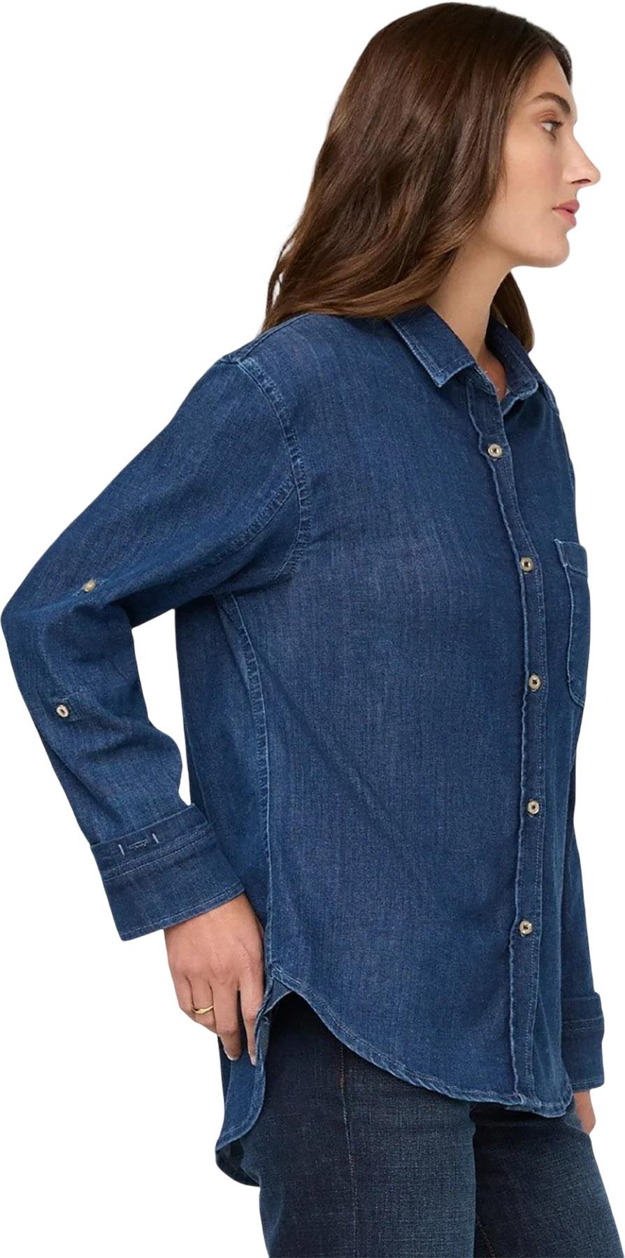 Numéro de l'image de la galerie de produits 4 pour le produit Chemise boutonnée décontractée Performance Denim Lite - Femme