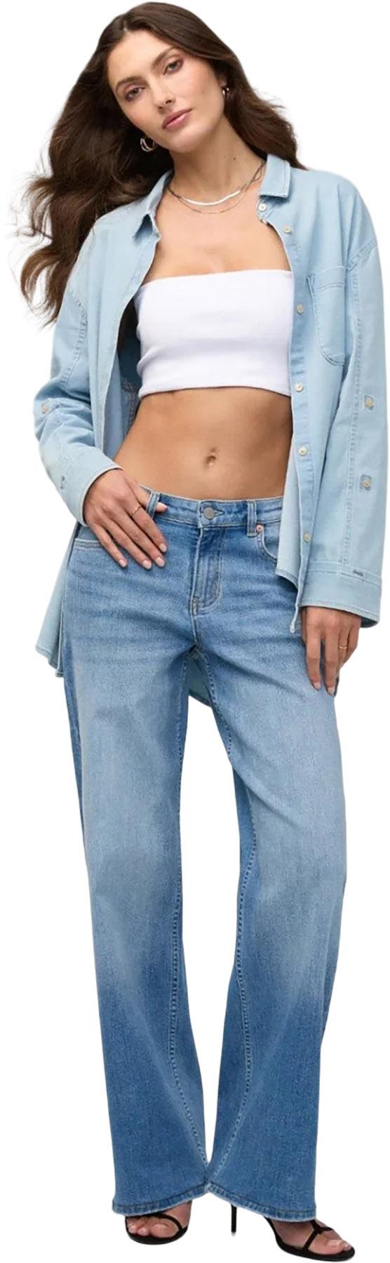 Product gallery image number 6 for product Performance Denim Lite Relaxed Button Down - Women's