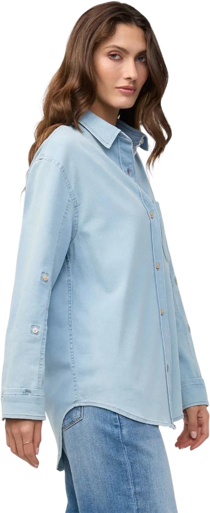 Product gallery image number 5 for product Performance Denim Lite Relaxed Button Down - Women's