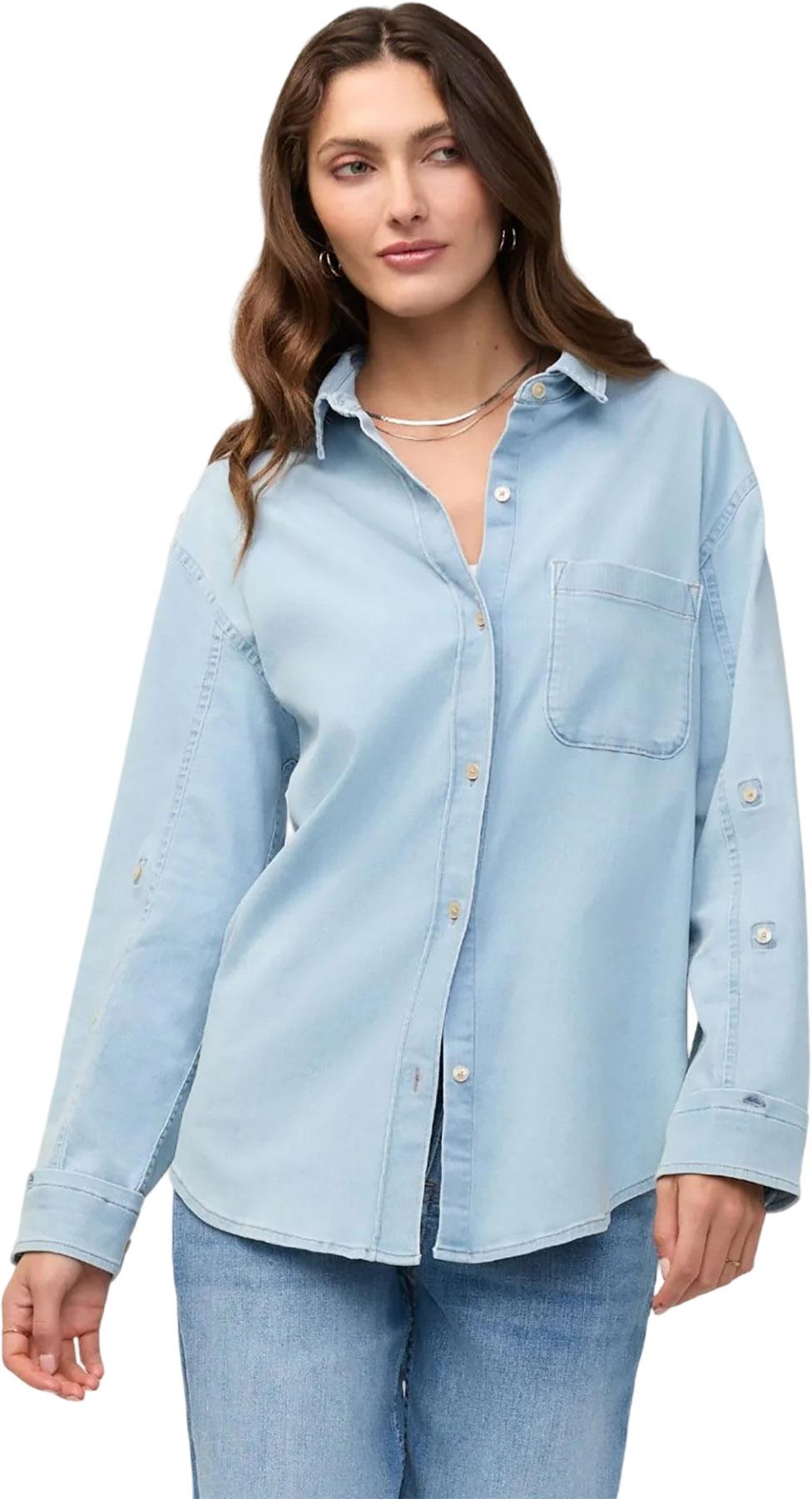 Product image for Performance Denim Lite Relaxed Button Down - Women's