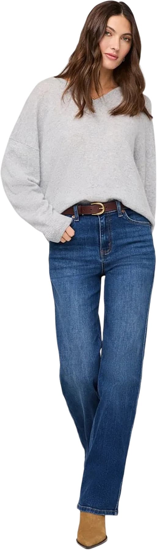 Product gallery image number 2 for product Performance Denim+ High Rise Straight Jeans - Women's