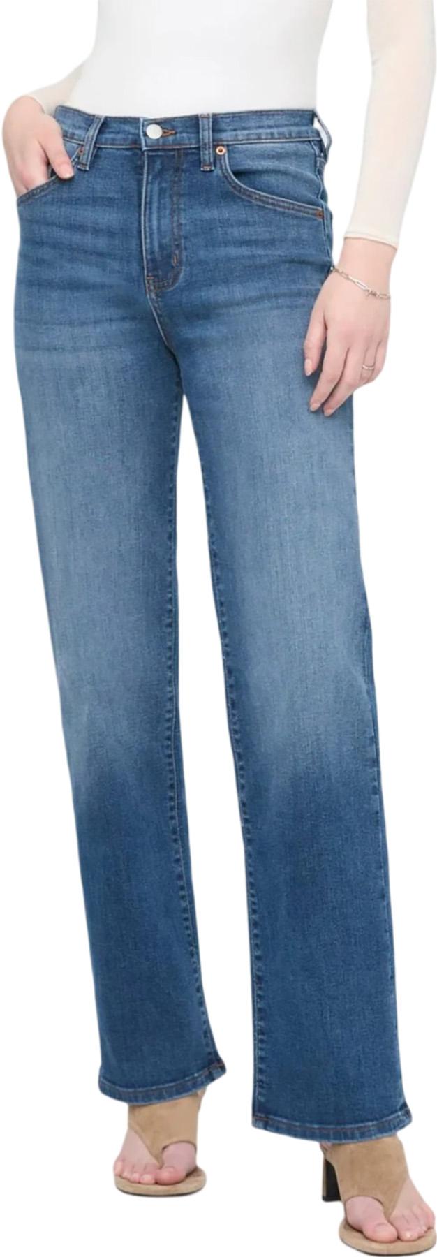 Product image for Jean droit taille haute Performance Denim+ - Femme