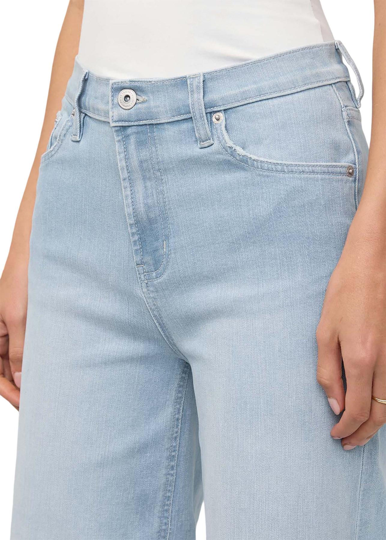 Product gallery image number 5 for product Performance Denim+ High Rise Wide Leg Crop Jeans - Women's