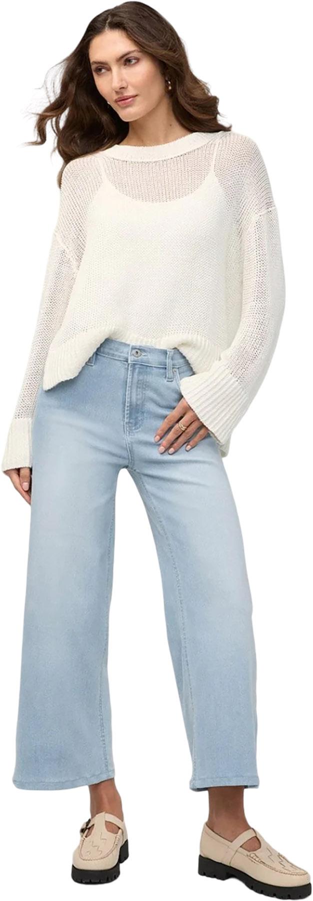 Product image for Performance Denim+ High Rise Wide Leg Crop Jeans - Women's