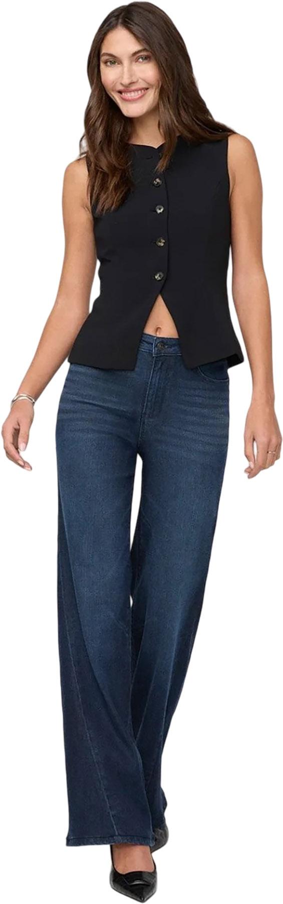 Numéro de l'image de la galerie de produits 6 pour le produit Jean évasé taille haute No Sweat Denim - Femme