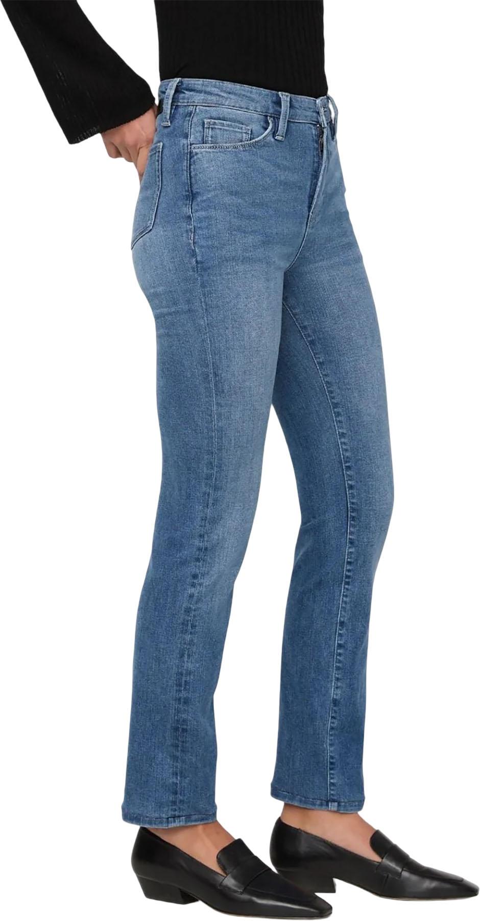 Product gallery image number 4 for product No Sweat Denim High Rise Slim Straight Jeans - Women's