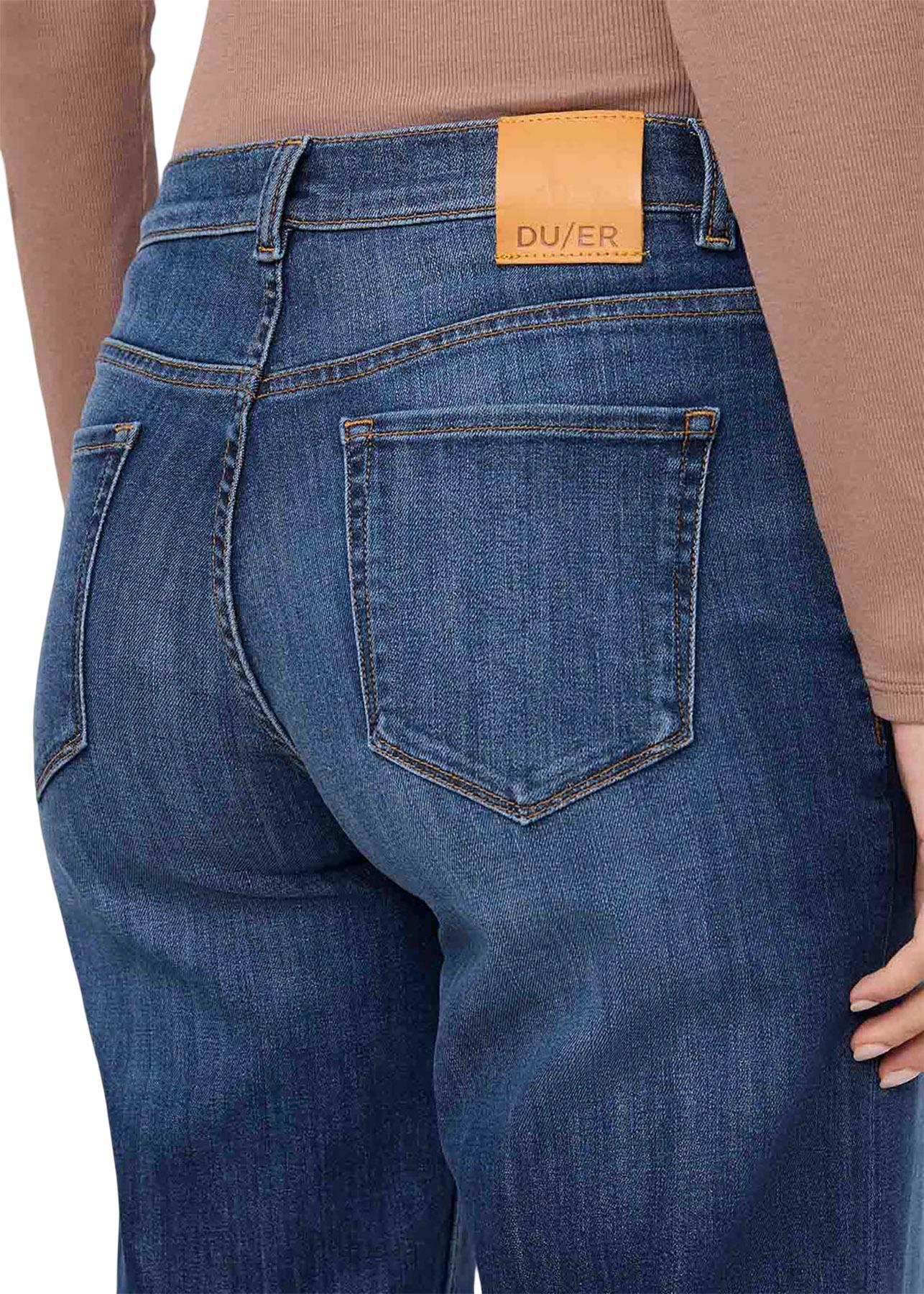 Product gallery image number 6 for product Performance Denim Mid Rise Straight Jeans - Women's