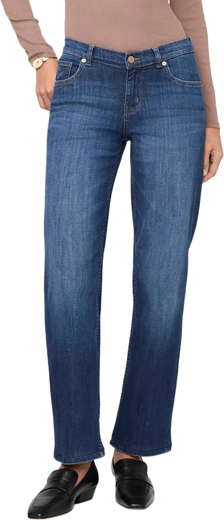 Product image for Performance Denim Mid Rise Straight Jeans - Women's