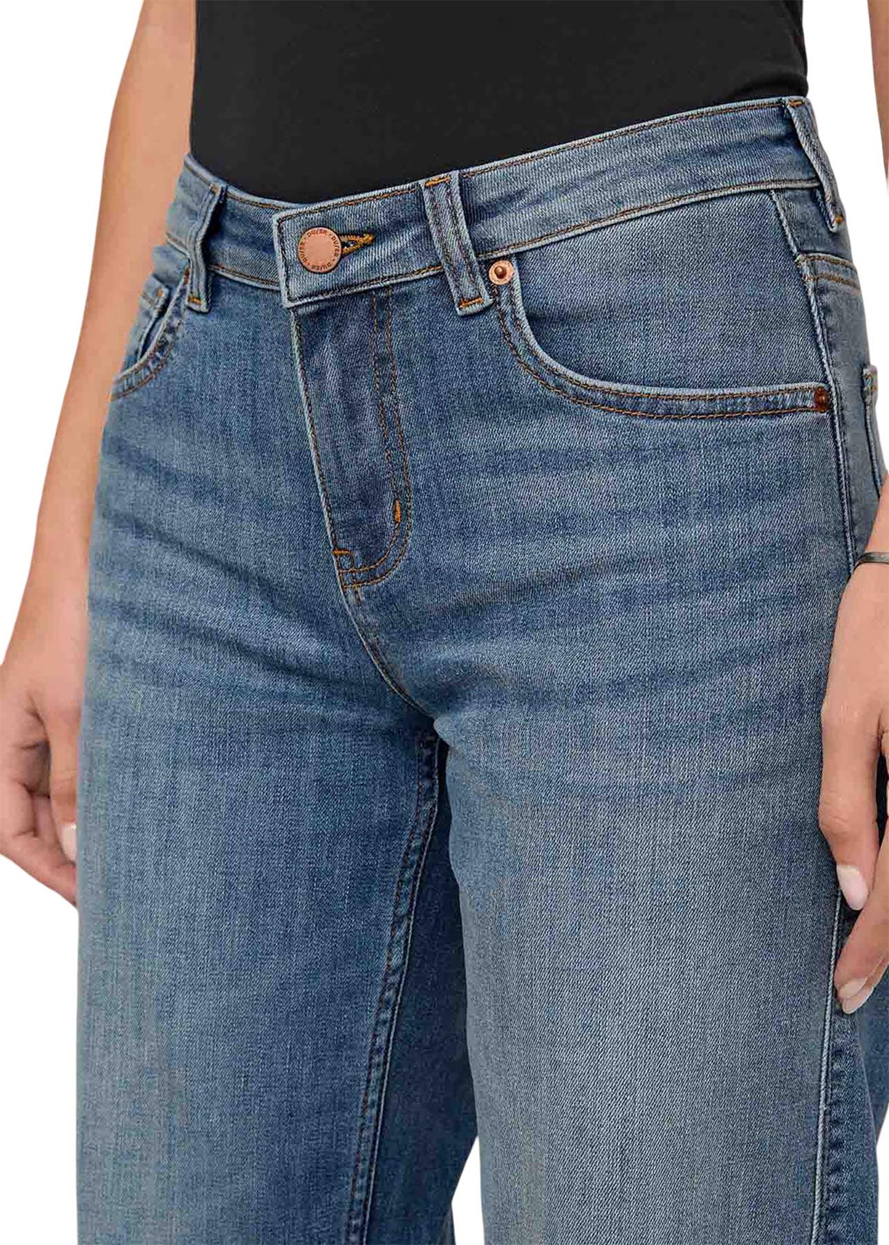 Product gallery image number 3 for product Performance Denim Mid Rise Straight Jeans - Women's