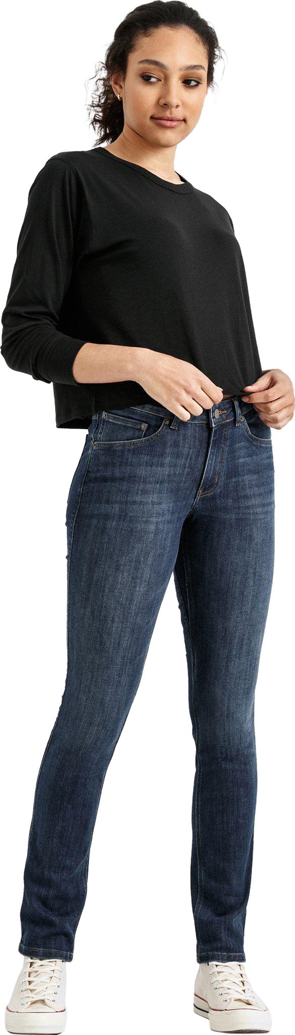 Product gallery image number 4 for product Performance Denim Slim Straight Jeans - Women's