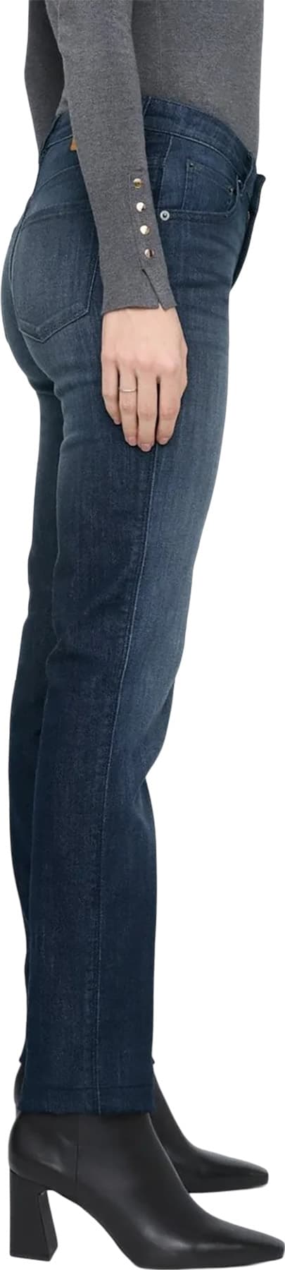 Product gallery image number 5 for product Performance Denim Mid Rise Slim Straight Jeans - Women's