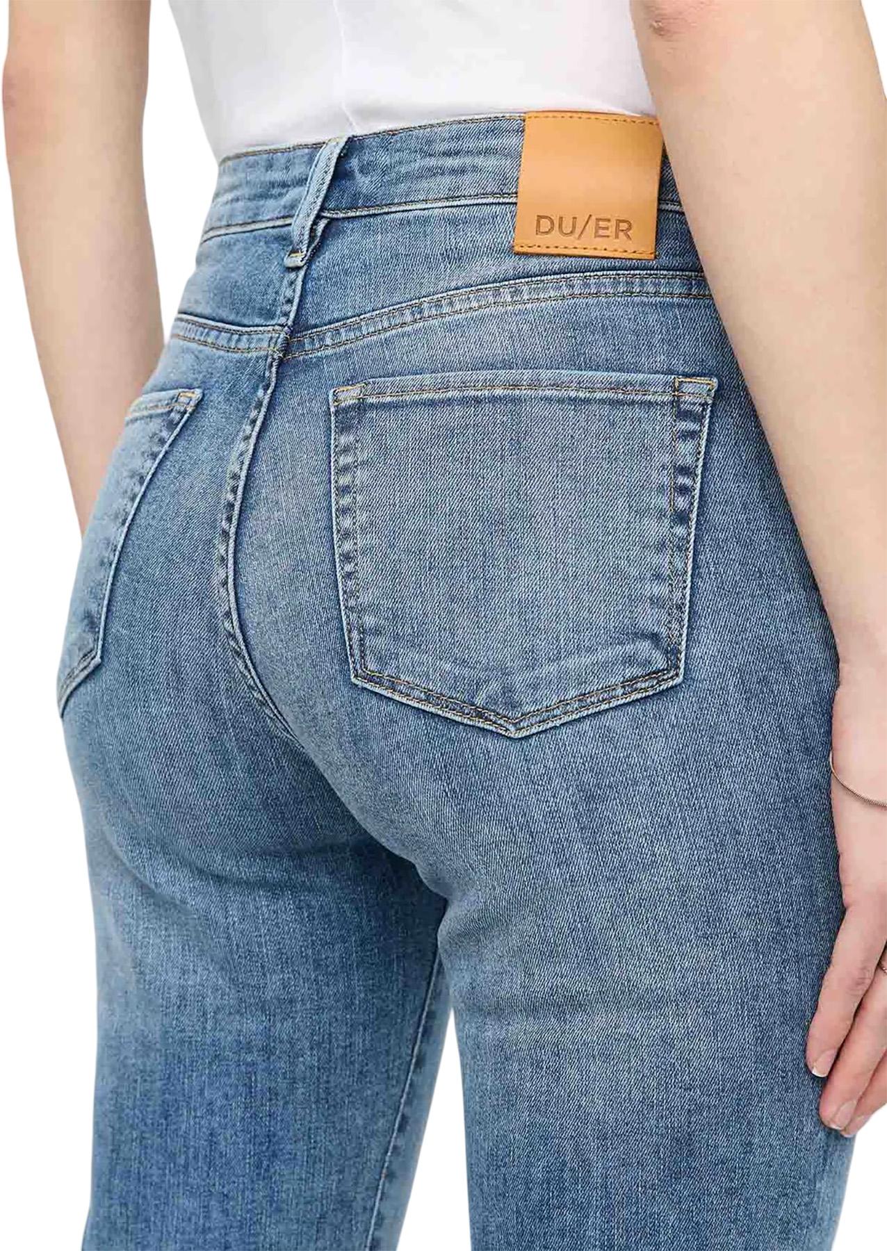 Numéro de l'image de la galerie de produits 4 pour le produit Jean évasé court à taille haute Performance Denim - Femme