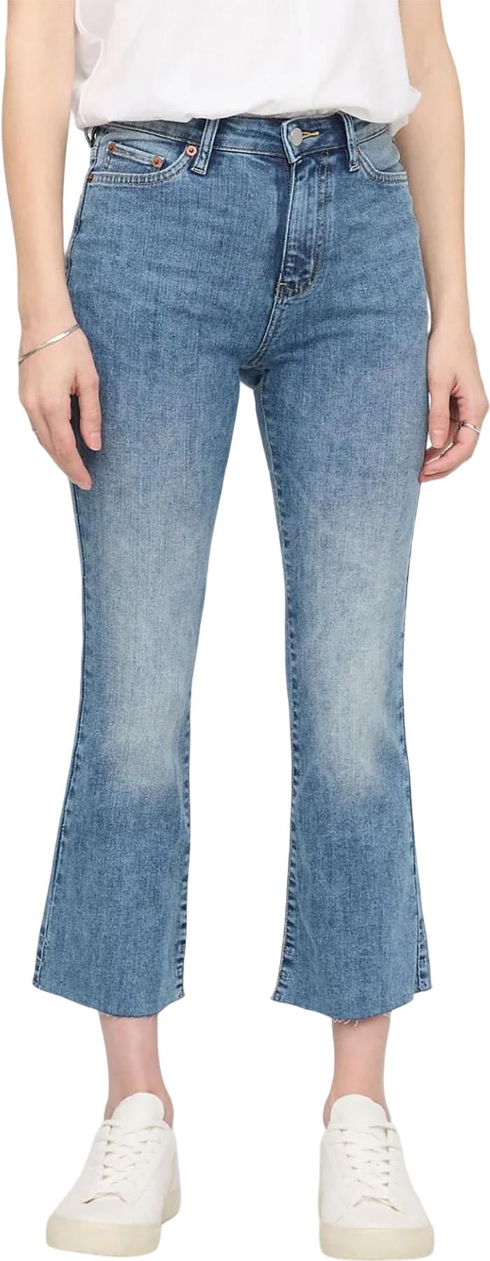 Image de produit pour Jean évasé court à taille haute Performance Denim - Femme