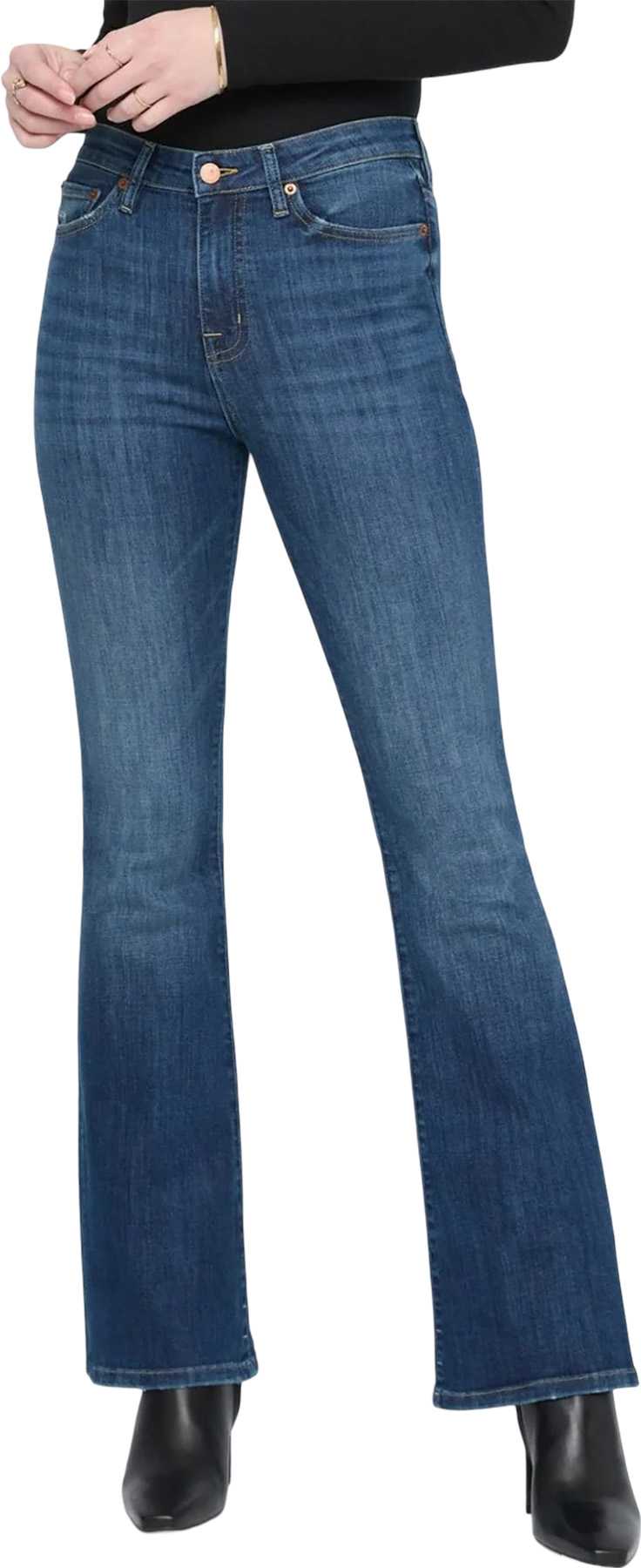 Image de produit pour Jean évasé à taille haute Performance Denim - Femme