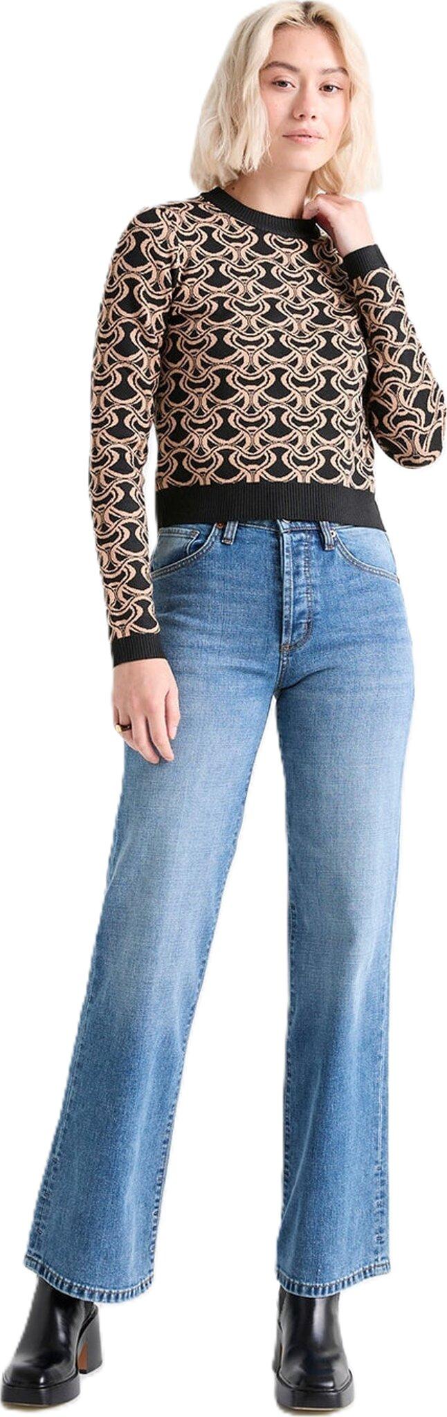 Product gallery image number 3 for product Midweight Performance Denim Wide Leg Jean - Women's