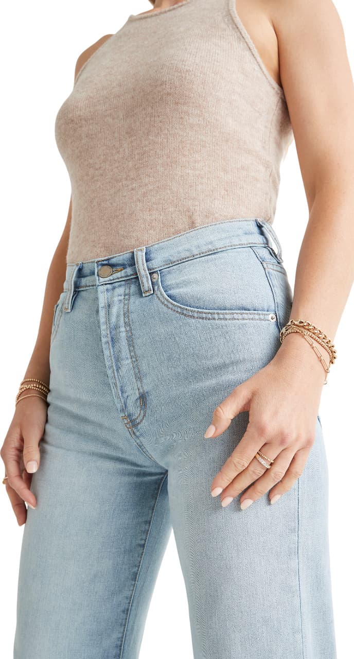 Product gallery image number 2 for product Performance Denim Midweight Wide Leg Jeans - Women's