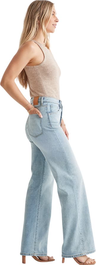 Product gallery image number 5 for product Performance Denim Midweight Wide Leg Jeans - Women's