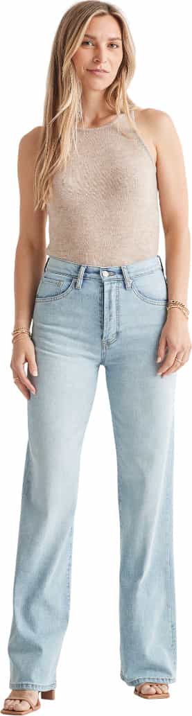 Product image for Performance Denim Midweight Wide Leg Jeans - Women's