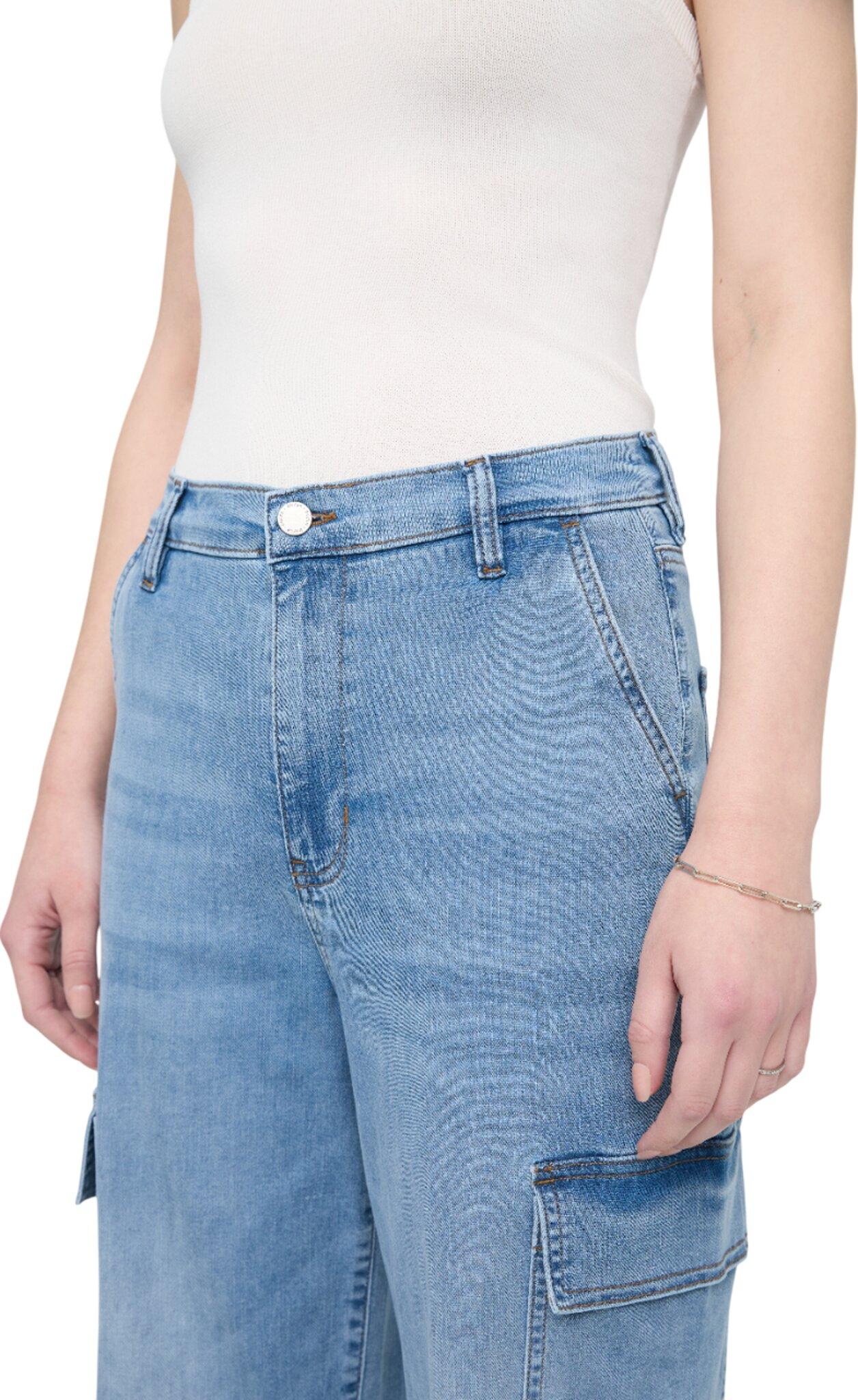 Product gallery image number 5 for product Performance Denim Lite High Rise Cargo Pants - Women's