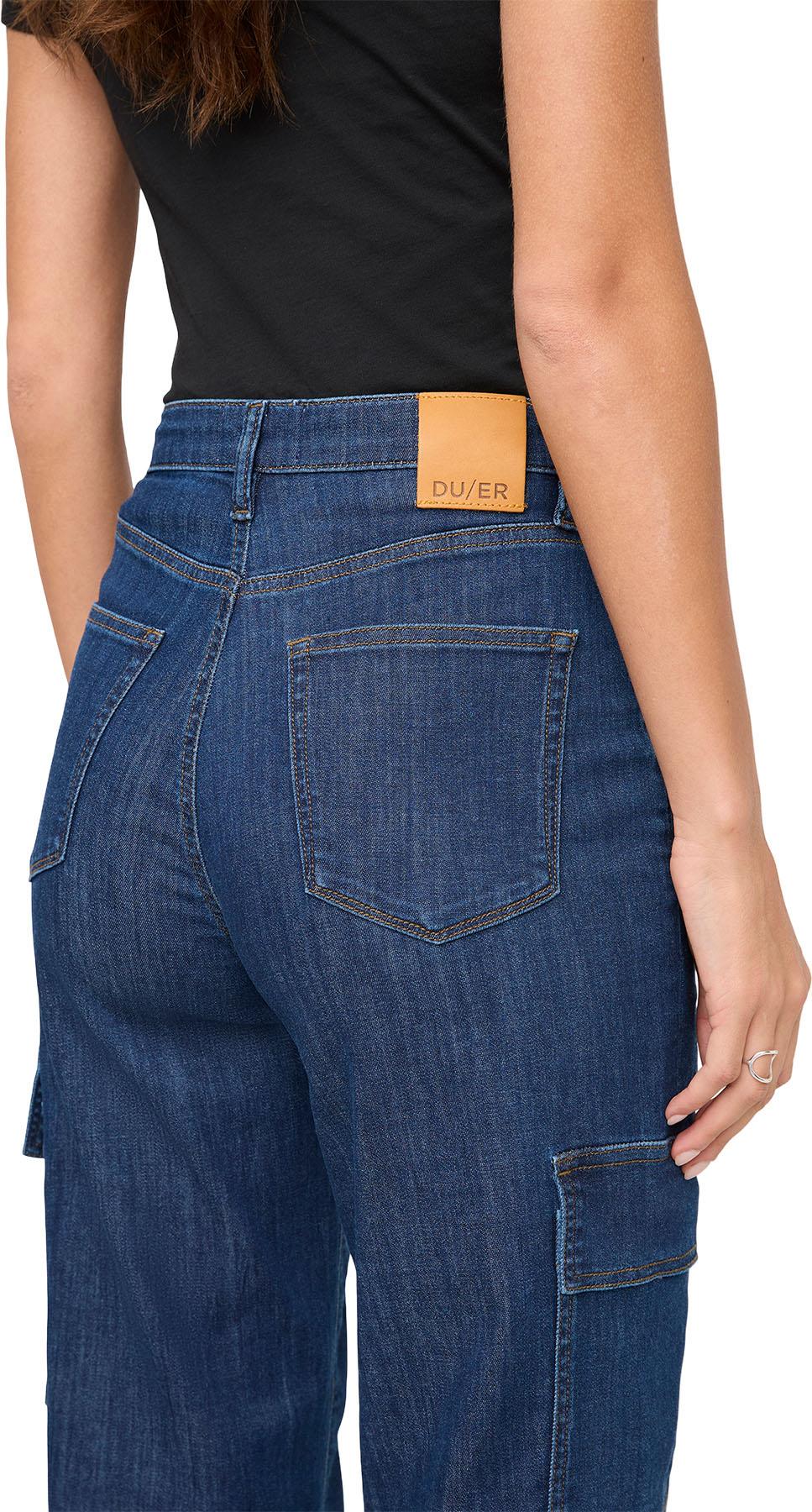 Product gallery image number 3 for product Performance Denim Lite High Rise Cargo Pants - Women's