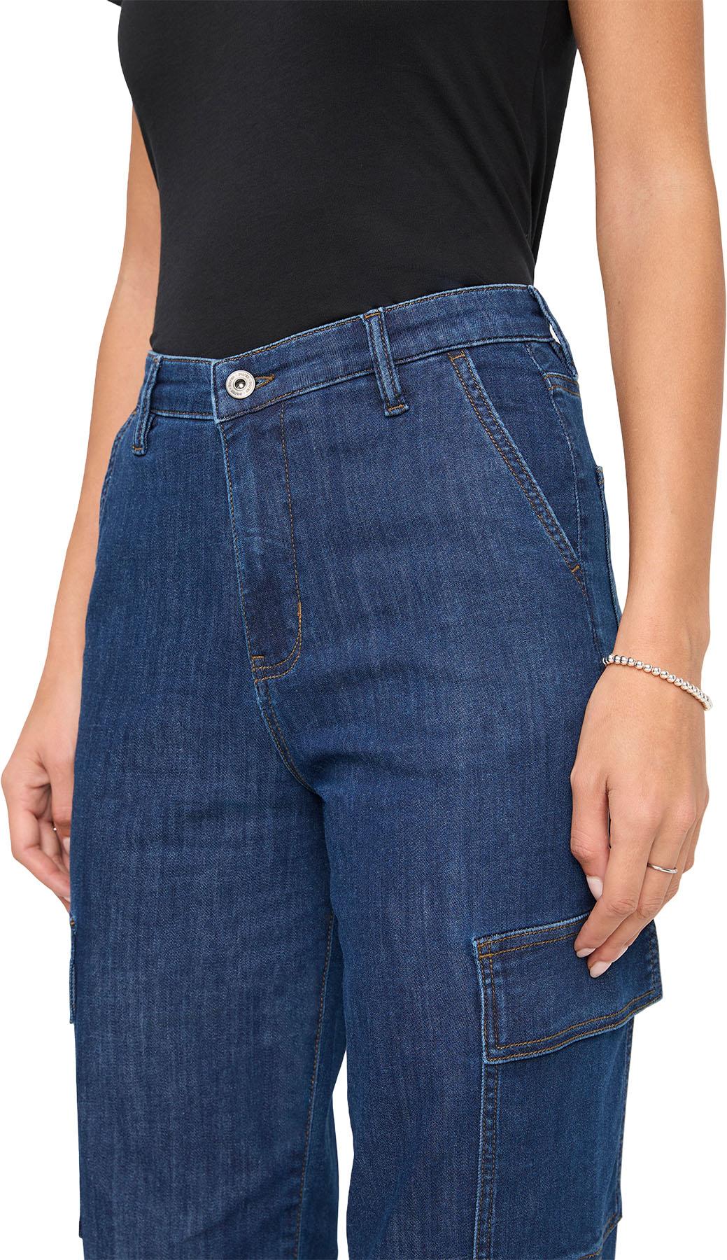 Product gallery image number 4 for product Performance Denim Lite High Rise Cargo Pants - Women's