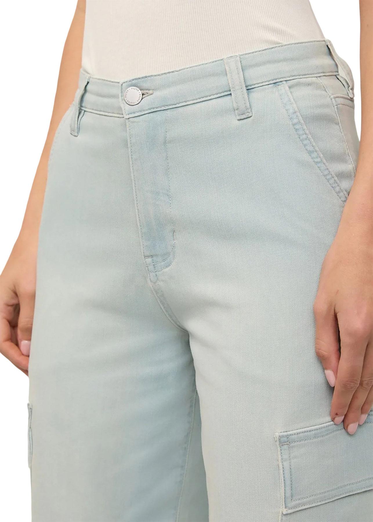 Product gallery image number 3 for product Jean Cargo Taille Haute Denim Performance Lite - Femme