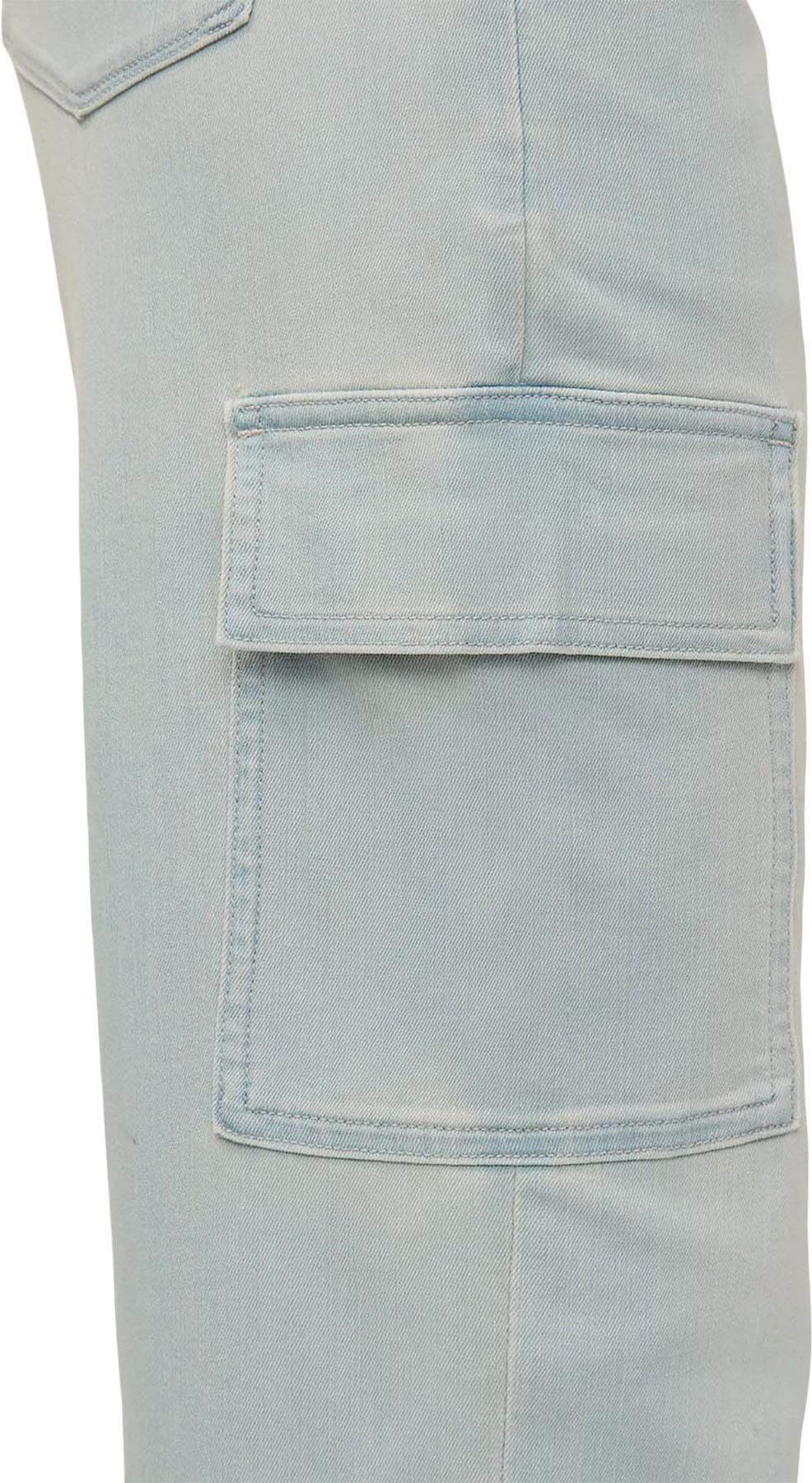 Product gallery image number 4 for product Jean Cargo Taille Haute Denim Performance Lite - Femme