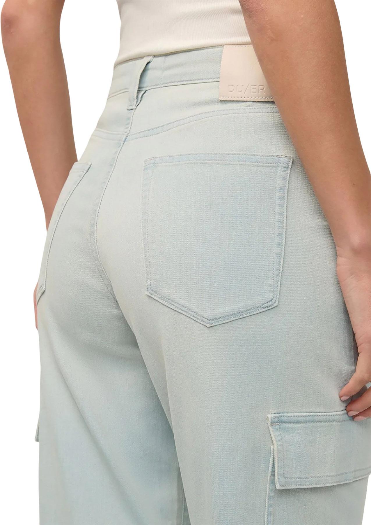Product gallery image number 5 for product Jean Cargo Taille Haute Denim Performance Lite - Femme