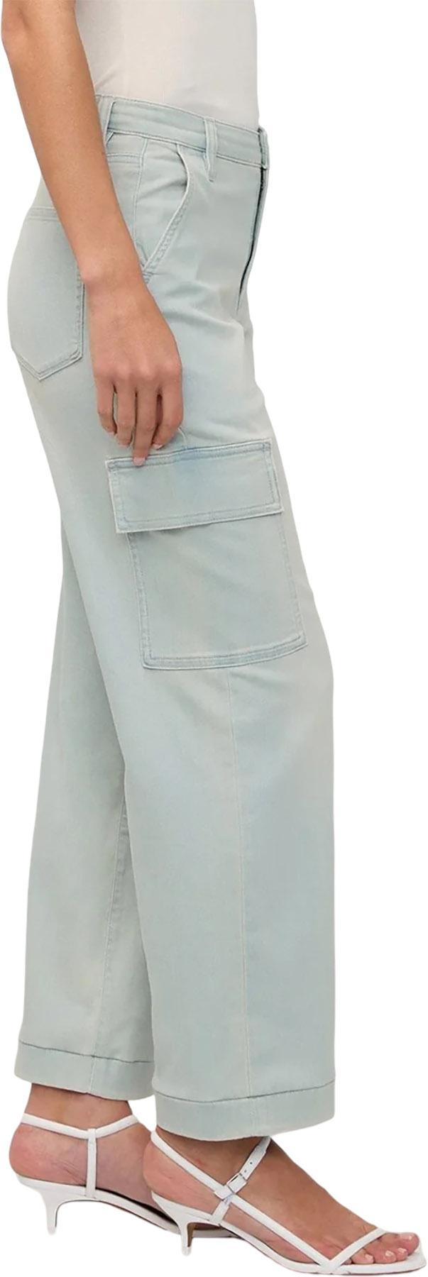 Product gallery image number 8 for product Jean Cargo Taille Haute Denim Performance Lite - Femme
